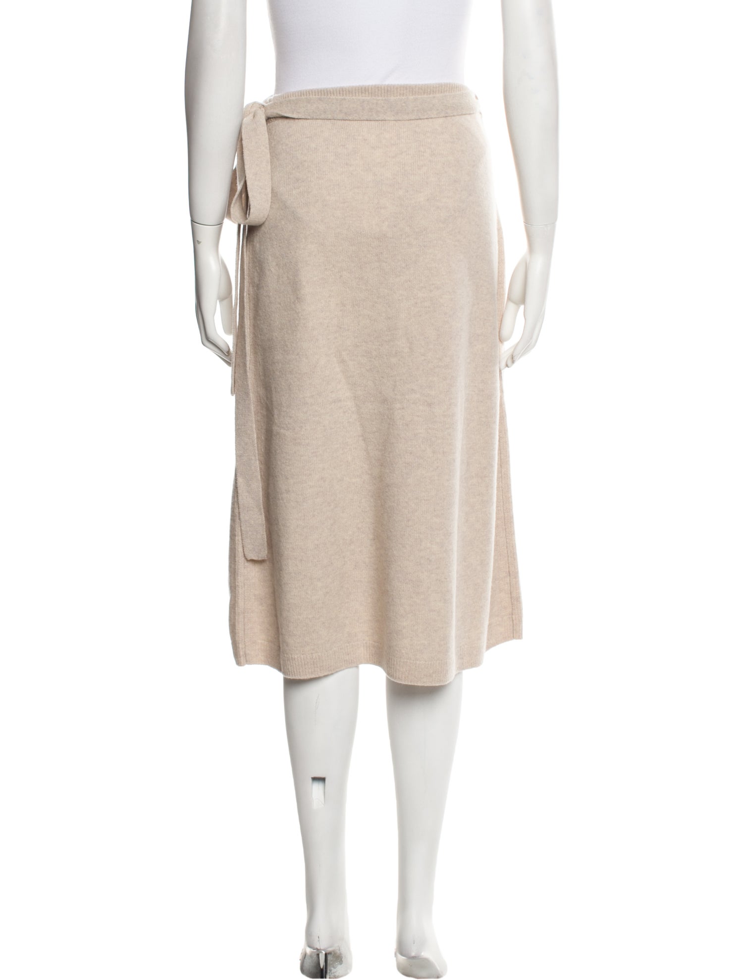 Closed Wool Knee-Length Skirt